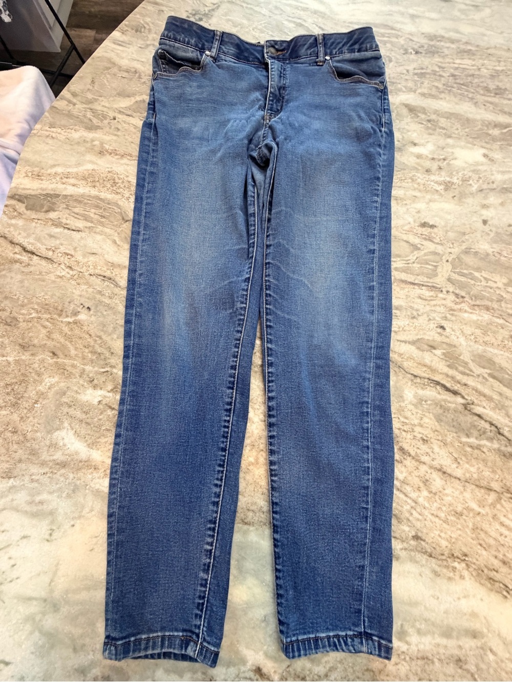 Tahari Leah Flex Fit Skinny Jeans Womens Size 10 30 Medium Wash Stretch Denim